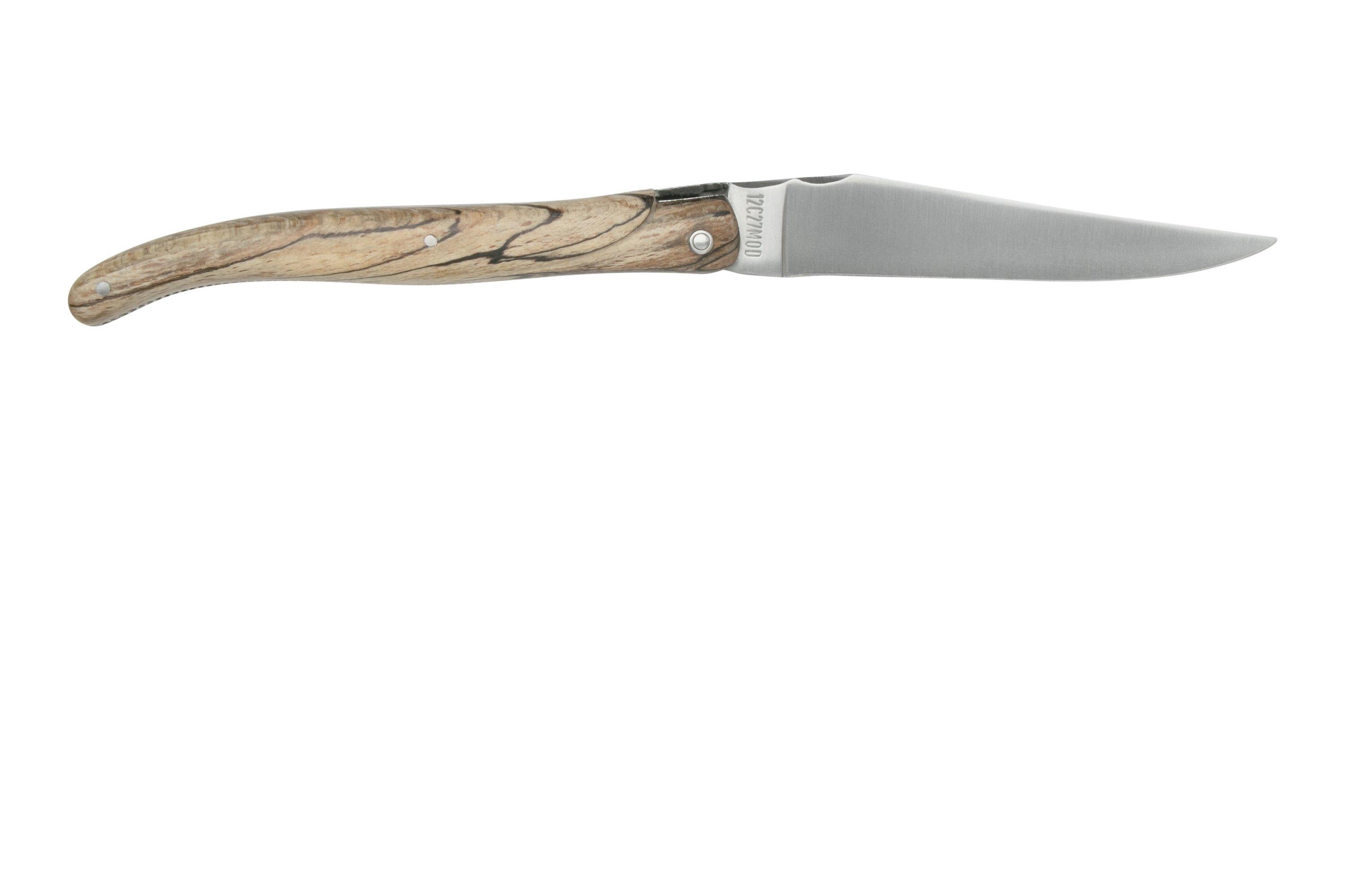 Laguiole en Aubrac Le Perlé 12 cm L0512WA6J3DB-2 Full Handle beech wood ...