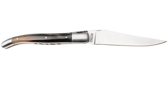 Afbeelding voor Laguiole en Aubrac Fly N12, L0712IIJ12PCF, Sandvik 12C27, Solid Horn zakmes, 12 cm