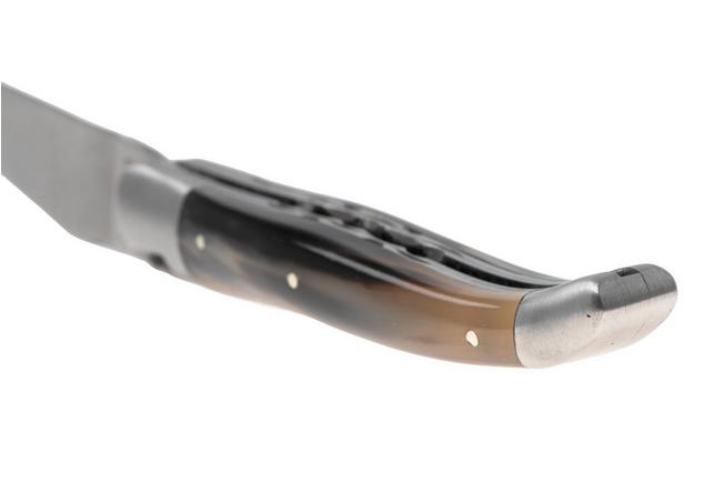 Afbeelding voor Laguiole en Aubrac Fly N12, L0712IIJ12PCF, Sandvik 12C27, Solid Horn zakmes, 12 cm