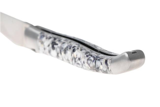 Afbeelding voor Laguiole en Aubrac Oyster and Mussel Shell, Brushed Stainless Steel, zakmes, 12 cm