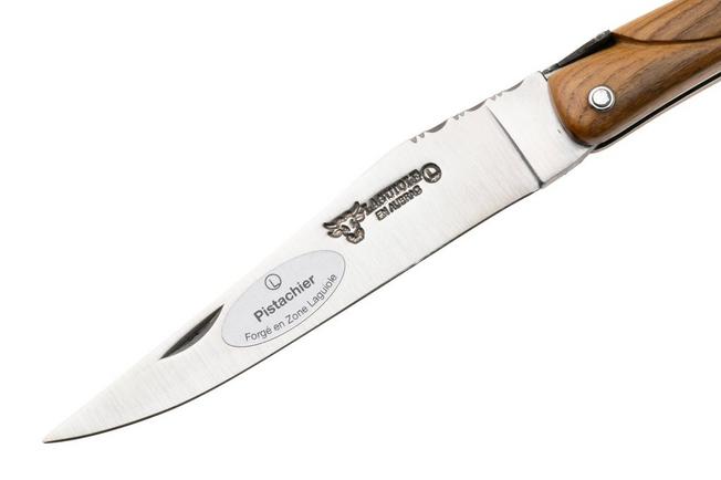 Afbeelding voor Laguiole en Aubrac Pastourelle, Full Handle, Pistachio Wood, zakmes, 12 cm