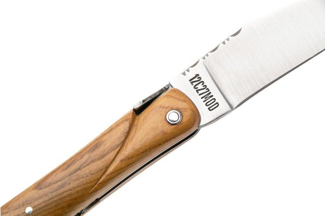 Afbeelding voor Laguiole en Aubrac Pastourelle, Full Handle, Pistachio Wood, zakmes, 12 cm