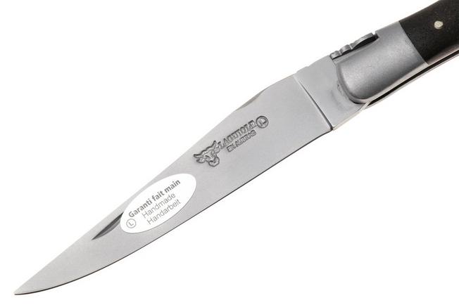 Afbeelding voor Laguiole en Aubrac Terre d'Aubrac, Double Stainless Steel Bolsters, Brushed Finish, zakmes, 12 cm