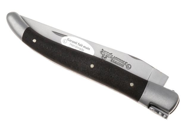 Afbeelding voor Laguiole en Aubrac Terre d'Aubrac, Double Stainless Steel Bolsters, Brushed Finish, zakmes, 12 cm