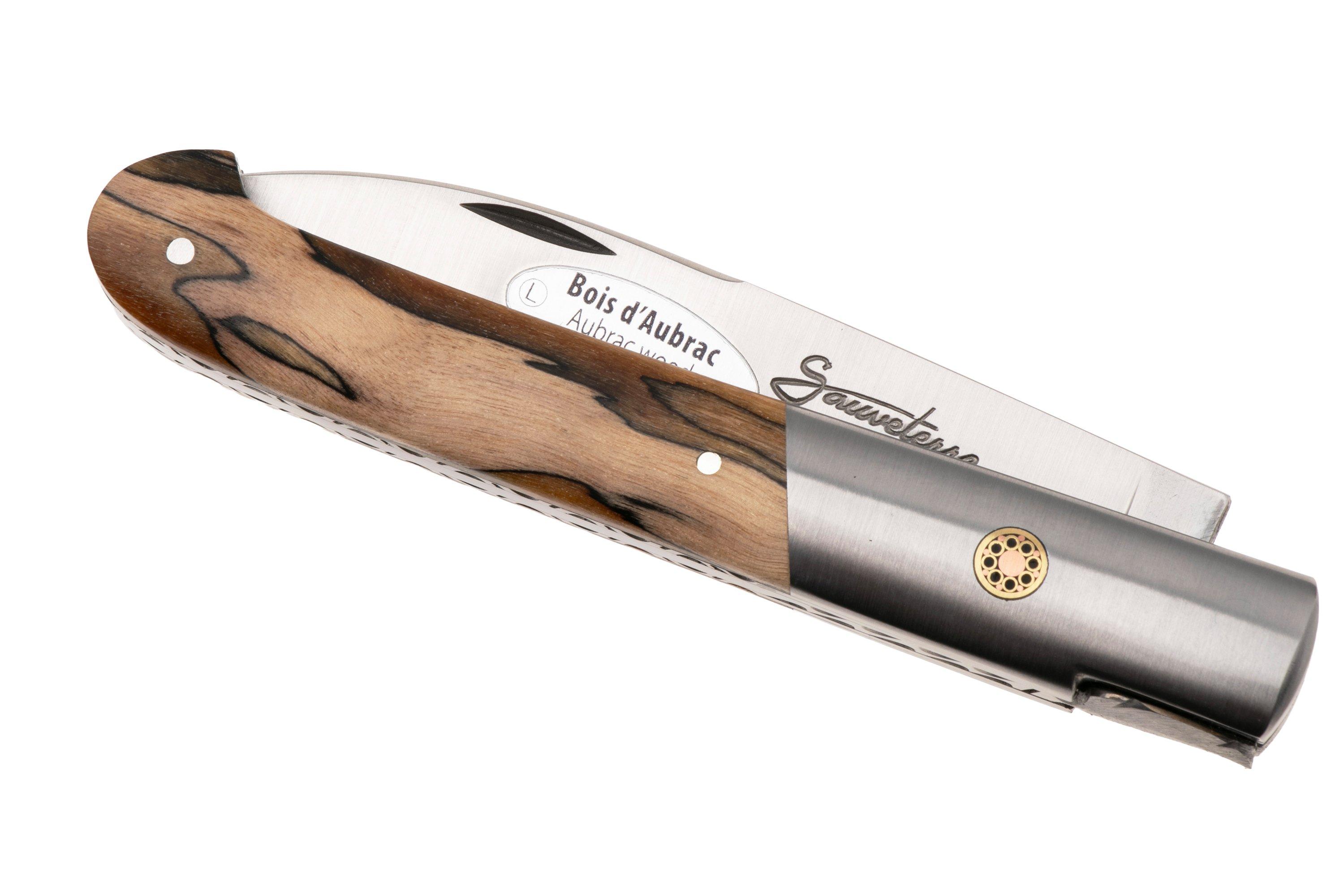 Laguiole - Bougna - Table knife - Laguiole pocket knife with corkscrew