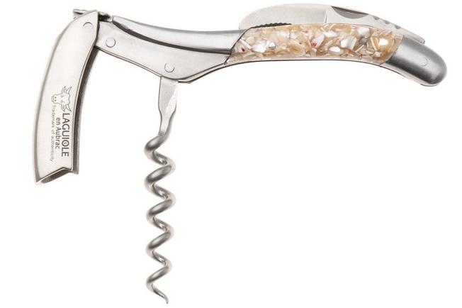 Afbeelding voor Laguiole en Aubrac Sommelier SOM12SIILSCQT Brushed Stainless Steel, Trocha Shell, sommeliersmes