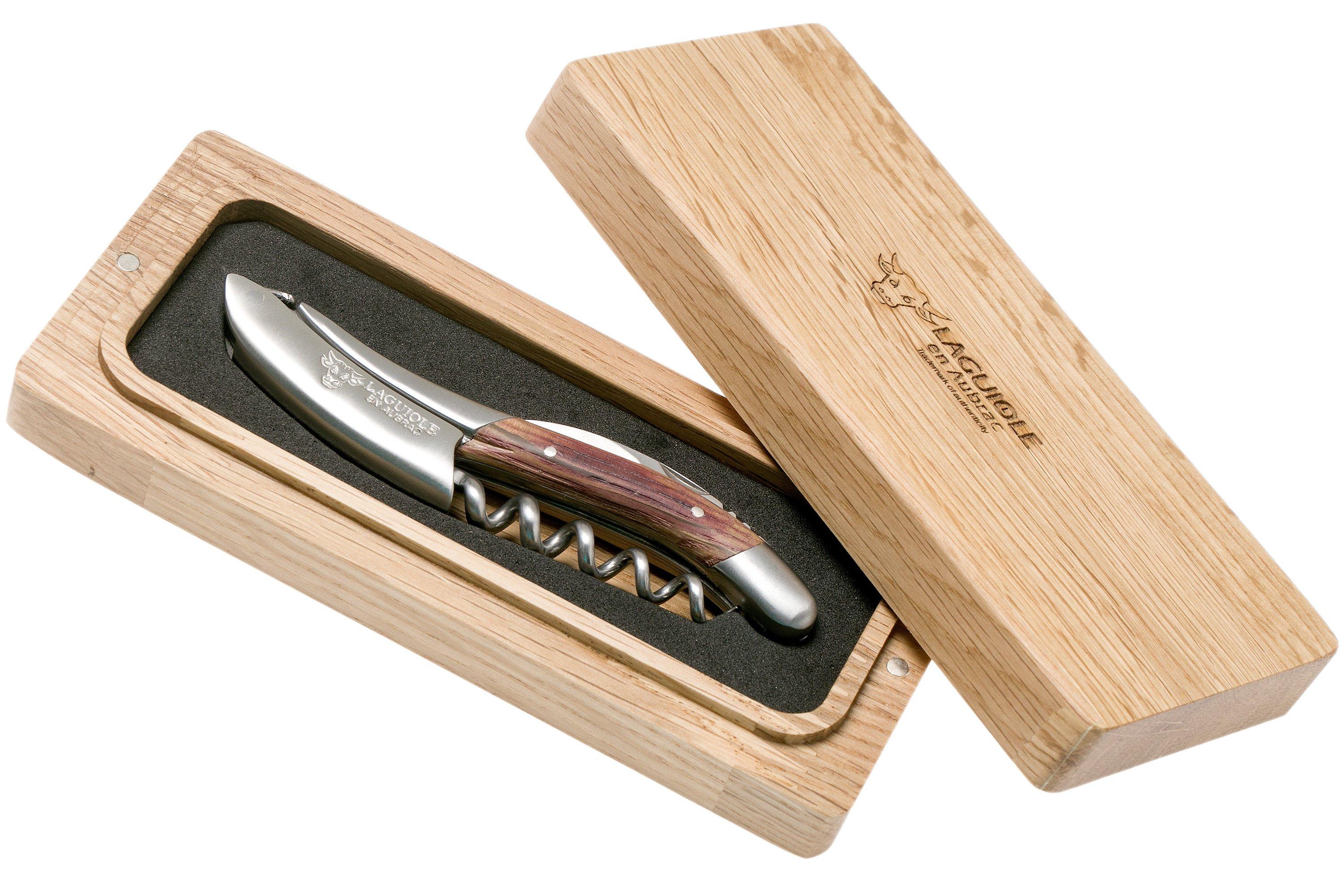 Laguiole en Aubrac sommerlier's knife wine infused oak wood Advantageously shopping at