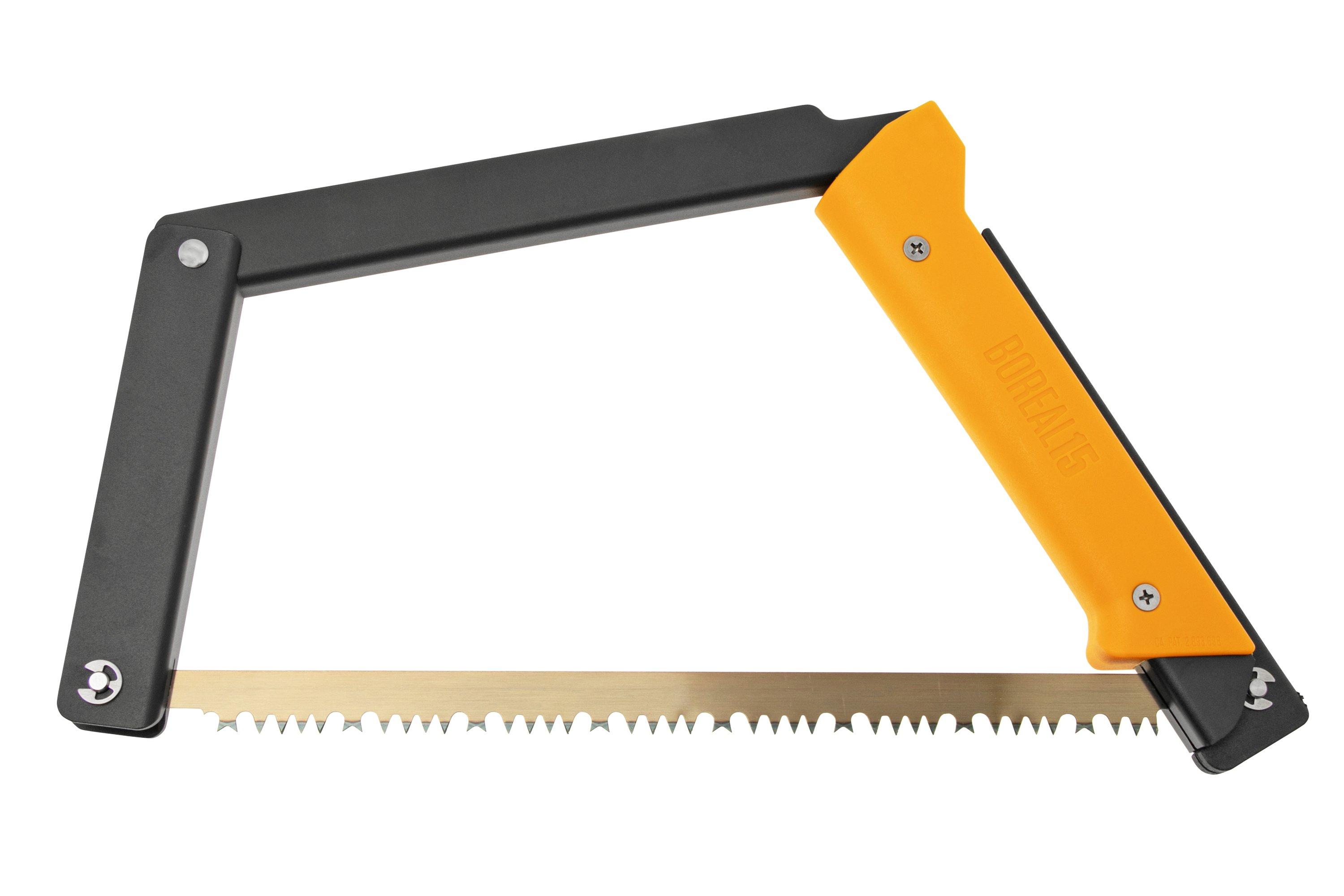 Agawa Canyon Boreal15 Kit allpurpose opvouwbare zaag, Cordura schede en extra zaagblad, geel