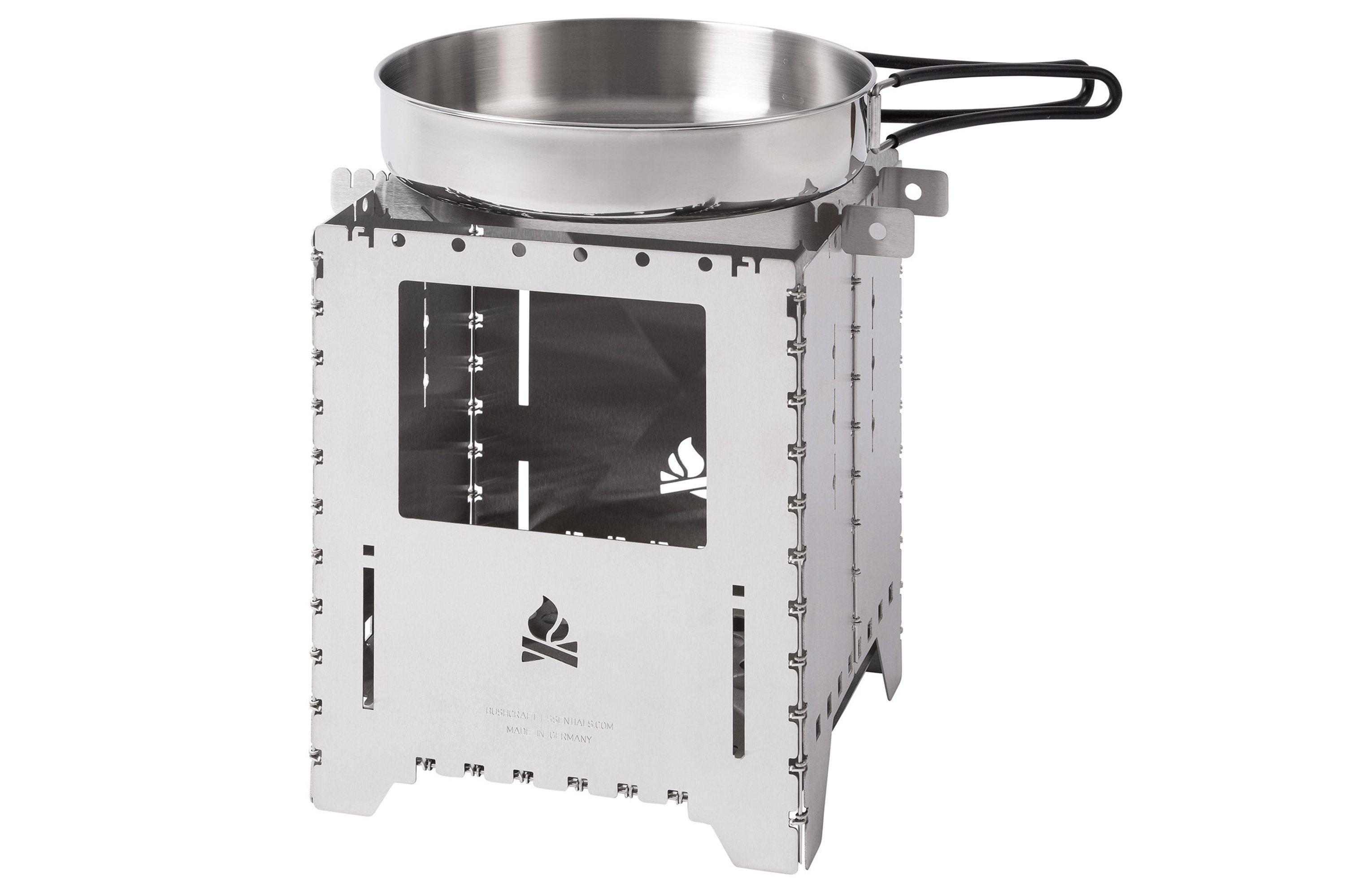 Bushcraft Essentials Bushbox XXL+, BCE-070, folding stove ...