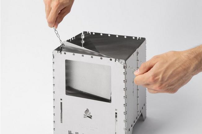 Afbeelding voor Bushcraft Essentials Bushbox XXL+, BCE-073 Wood Slide, houtaanvoer 