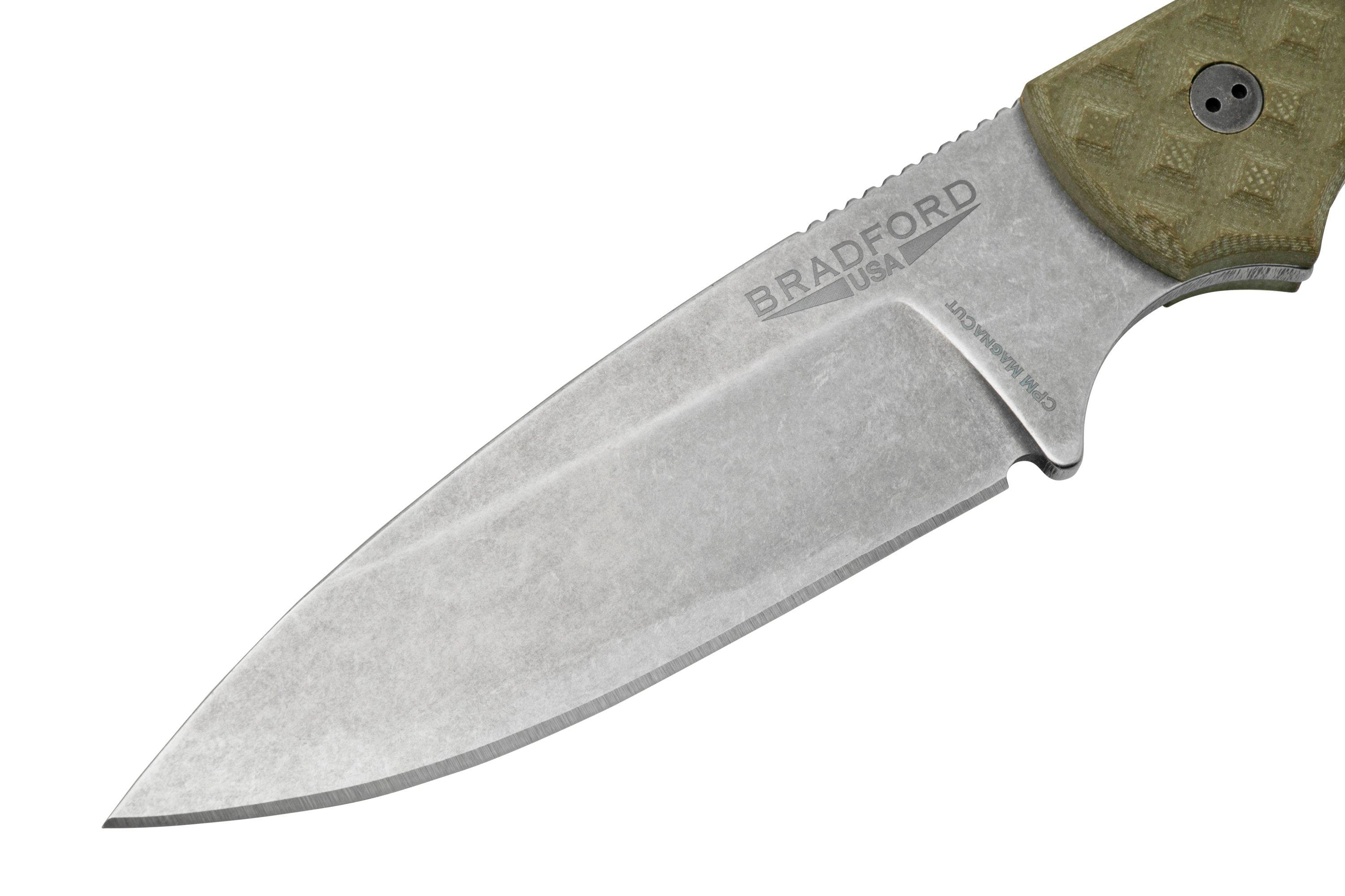 Bradford Knives Guardian 3, 32S002MC MagnaCut Sabre Stonewashed