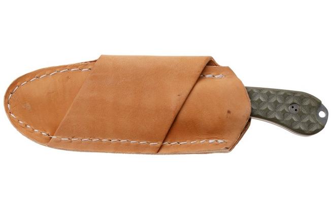 Obraz dla Nóż z głownią stałą Bradford Knives Guardian 3, 32S-002-MC MagnaCut Sabre, Stonewashed, Textured OD Green G10