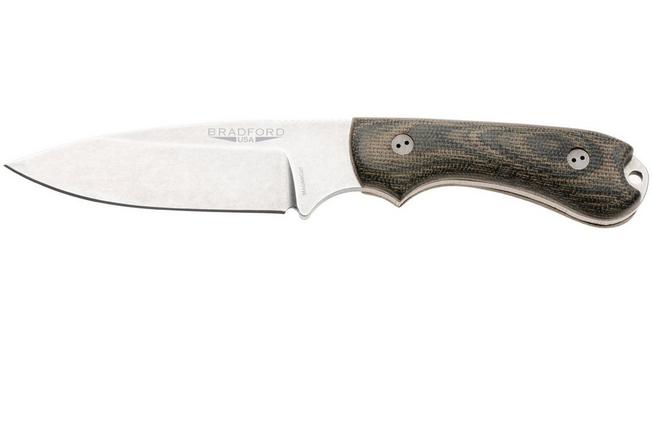 Bild für Bradford Knives Guardian 3, 32S-109-MC MagnaCut Sabre Stonewashed, 3D Camo Micarta, feststehendes Messer