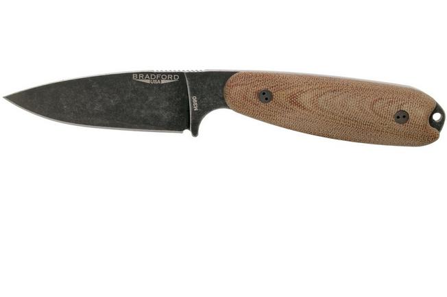 Imagen para Bradford Guardian 3.5, 3D Natural Micarta Guardian 3.5 M390, Full Flat Nimbus 35FH-104N-M390