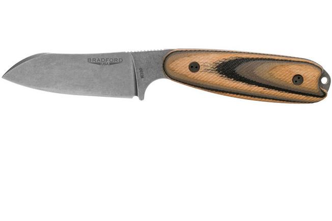 Bradford Knives Guardian3 Fixed Blade Knife 3.5 M390 Stonewashed