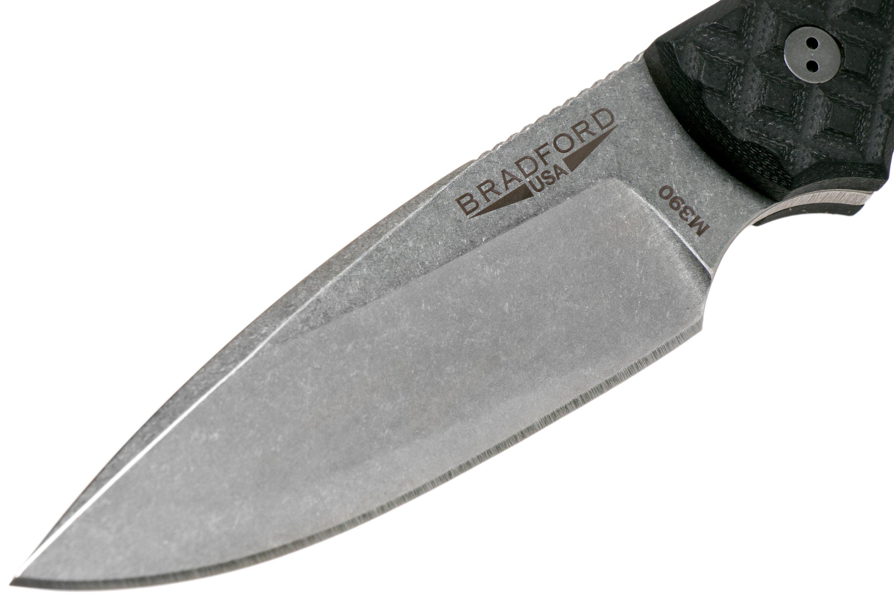 Bradford Guardian 3, Black G10 Guardian 3 M390, False Edge, Sabre