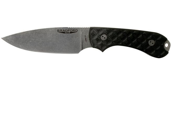 Image for Bradford Guardian 3, Black G10 Guardian 3 CPM 3V, Full Height Stonewashed 3FH-001-3V