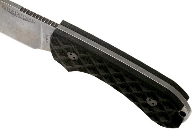 Image for Bradford Guardian 3, Black G10 Guardian 3 CPM 3V, Full Height Stonewashed 3FH-001-3V