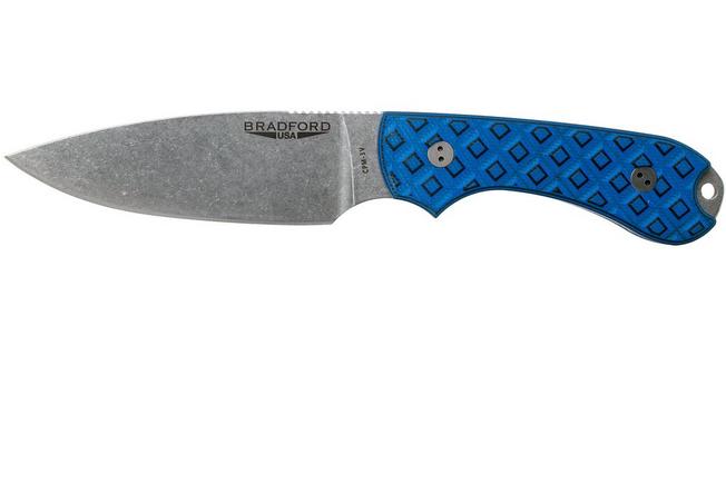 Image for Bradford Guardian 3, Black-Blue G10 Guardian 3 CPM 3V, Full Height Stonewashed 3FH-013-3V