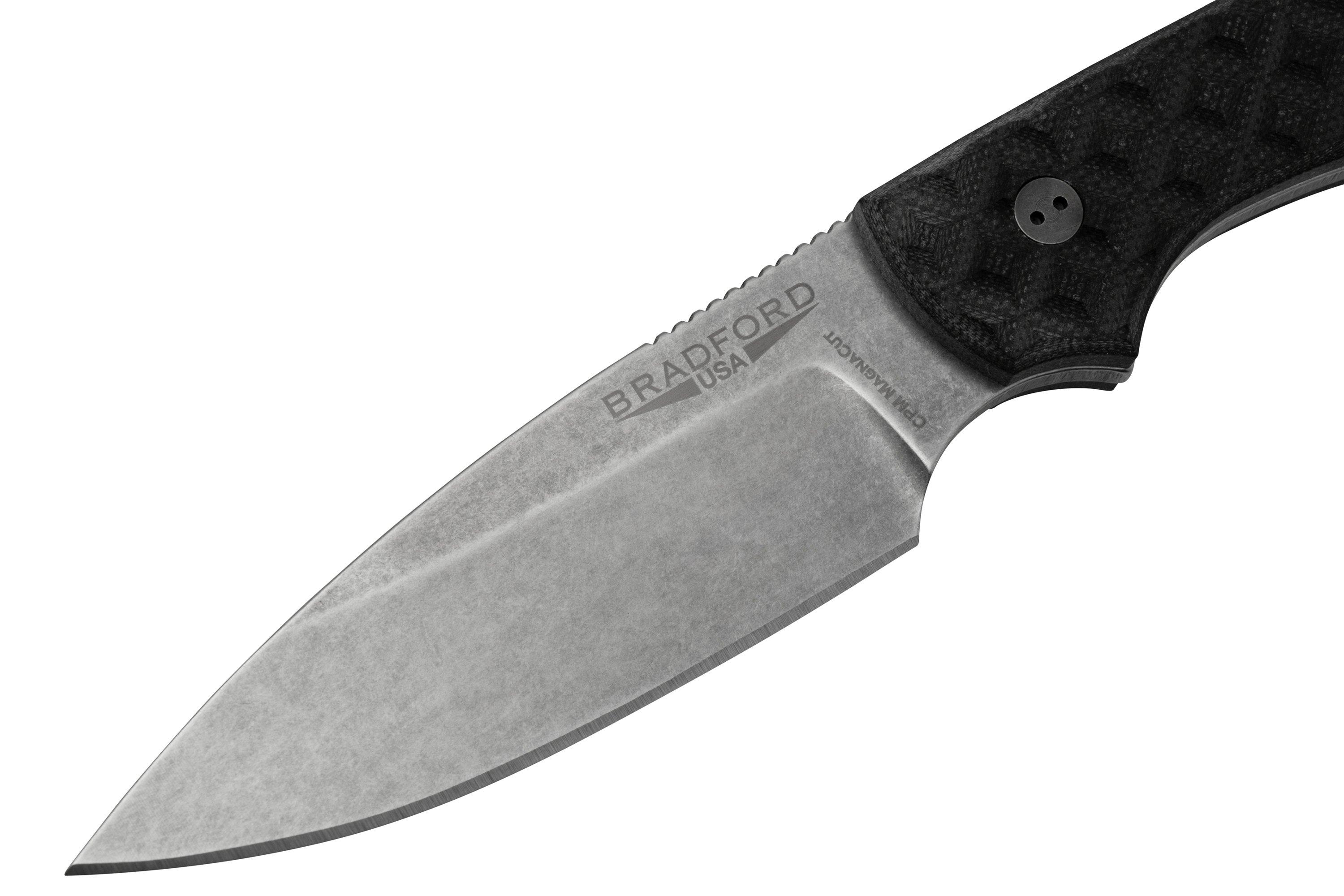 Bradford Knives Guardian 3, 3S001MC, Textured Black G10, CPM