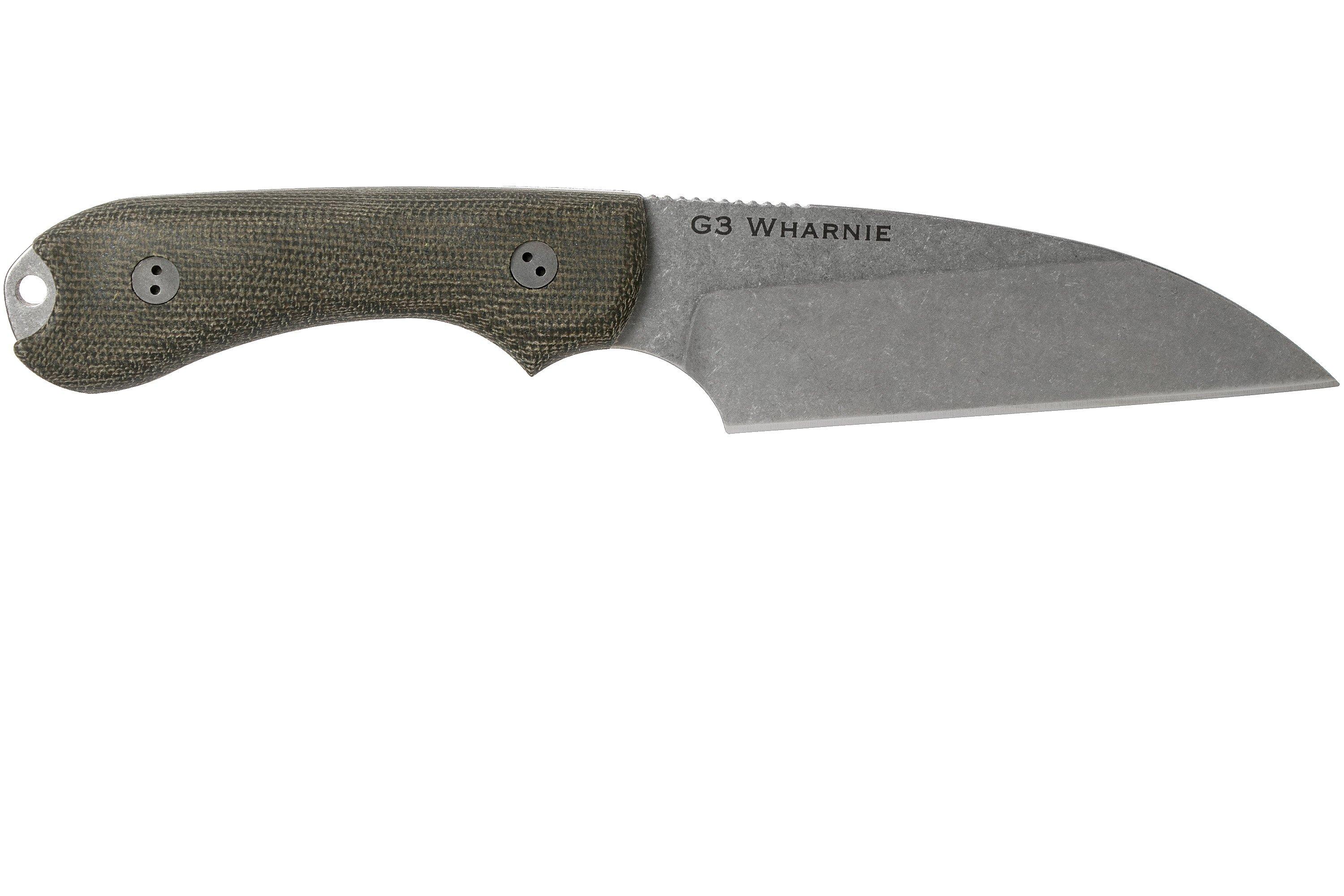 Bradford Guardian 5.5S, 3D OD Green Micarta Guardian 5.5 CPM 3V, Sabre