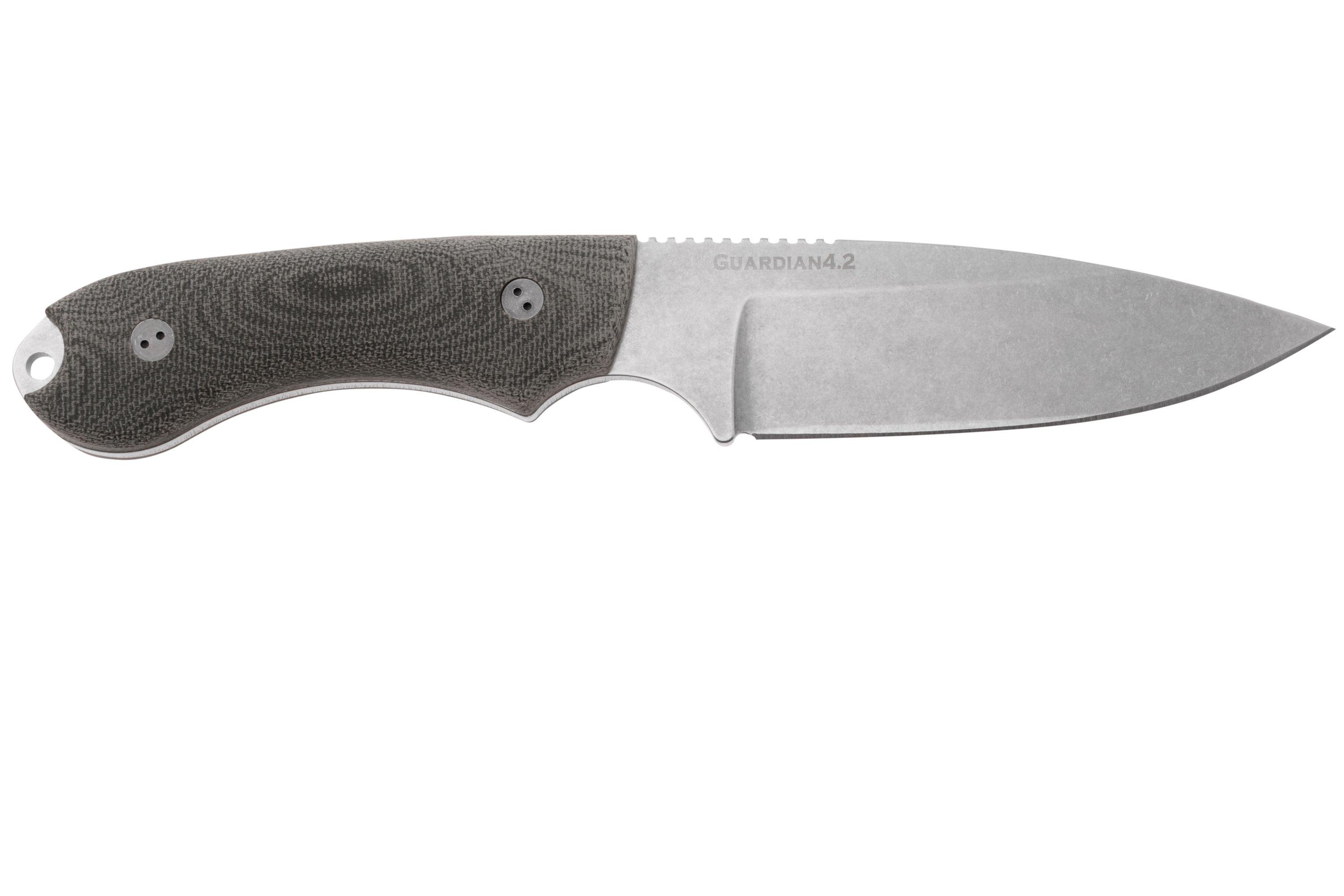 Bradford Knives Guardian 4.2 Black Micarta 3D, CPMMagnacut, Sabre