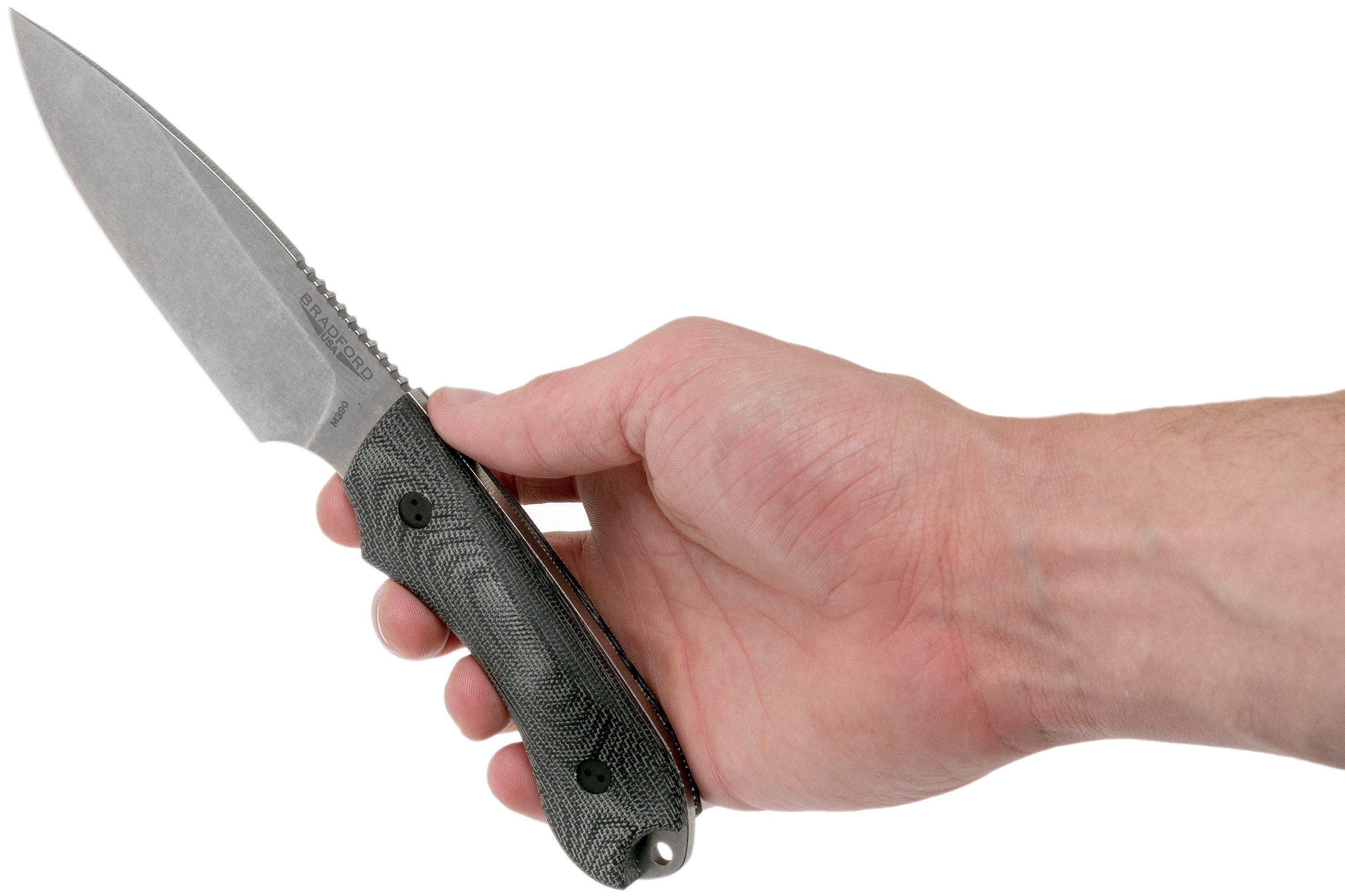 Bradford Guardian 4, 3D Black Micarta Guardian 4 M390, Sabre