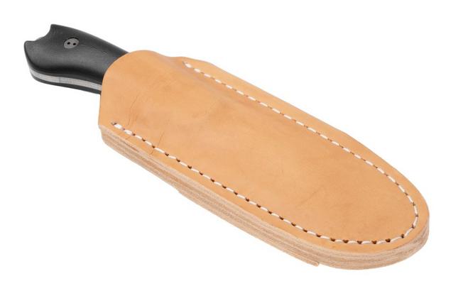 Afbeelding voor Bradford Knives Guardian 3.2 MagnaCut False Edge, Stonewashed Finish, Black Micarta, vaststaand mes