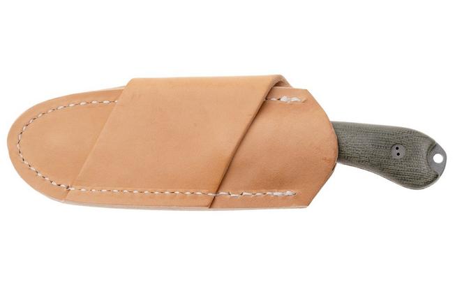 Afbeelding voor Bradford Knives Guardian 3.2 MagnaCut False Edge, Stonewashed Finish, OD Green Micarta, vaststaand mes