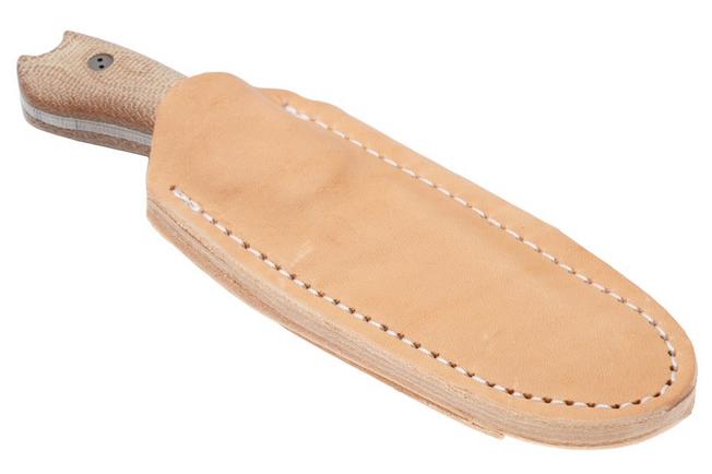 Afbeelding voor Bradford Knives Guardian 3.2 MagnaCut False Edge, Stonewashed Finish, Natural Micarta, vaststaand mes