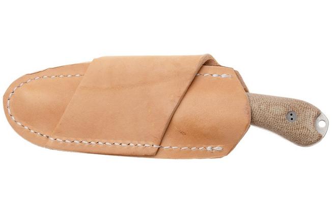 Afbeelding voor Bradford Knives Guardian 3.2 MagnaCut False Edge, Stonewashed Finish, Natural Micarta, vaststaand mes
