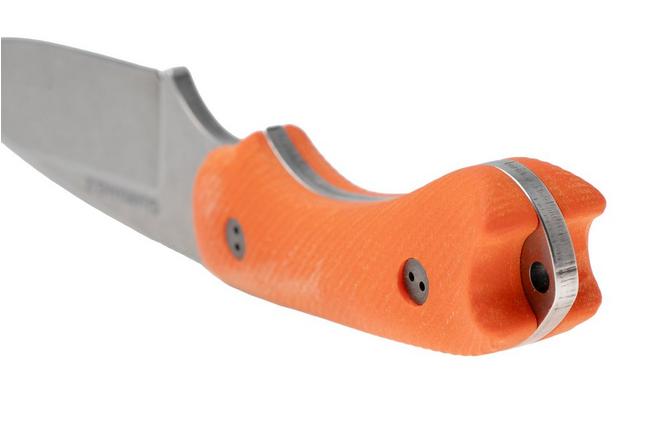 Afbeelding voor Bradford Knives Guardian 3.2 MagnaCut False Edge, Stonewashed Finish, Orange G10, vaststaand mes