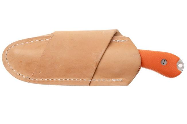 Afbeelding voor Bradford Knives Guardian 3.2 MagnaCut False Edge, Stonewashed Finish, Orange G10, vaststaand mes