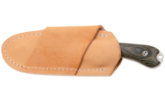 Afbeelding voor Bradford Knives Guardian 3.2 MagnaCut False Edge, Stonewashed Finish, Camo Micarta, vaststaand mes