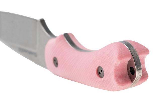 Afbeelding voor Bradford Knives Guardian 3.2 MagnaCut False Edge, Stonewashed Finish, Pink G10, vaststaand mes