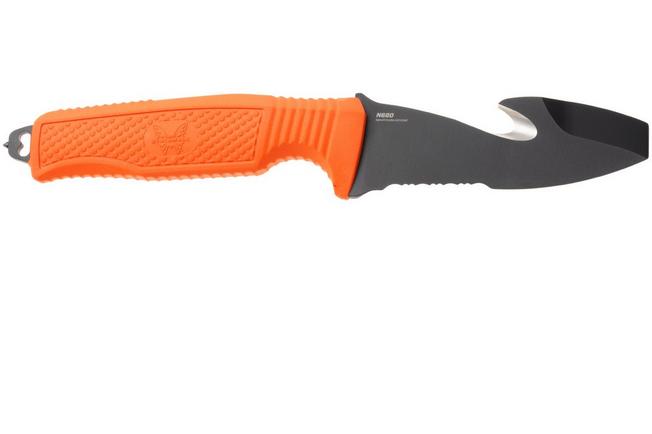Afbeelding voor Benchmade H2O US Navy Special Edition 112SBK-SOML Black Cerakote N680, Orange Santoprene, duikmes