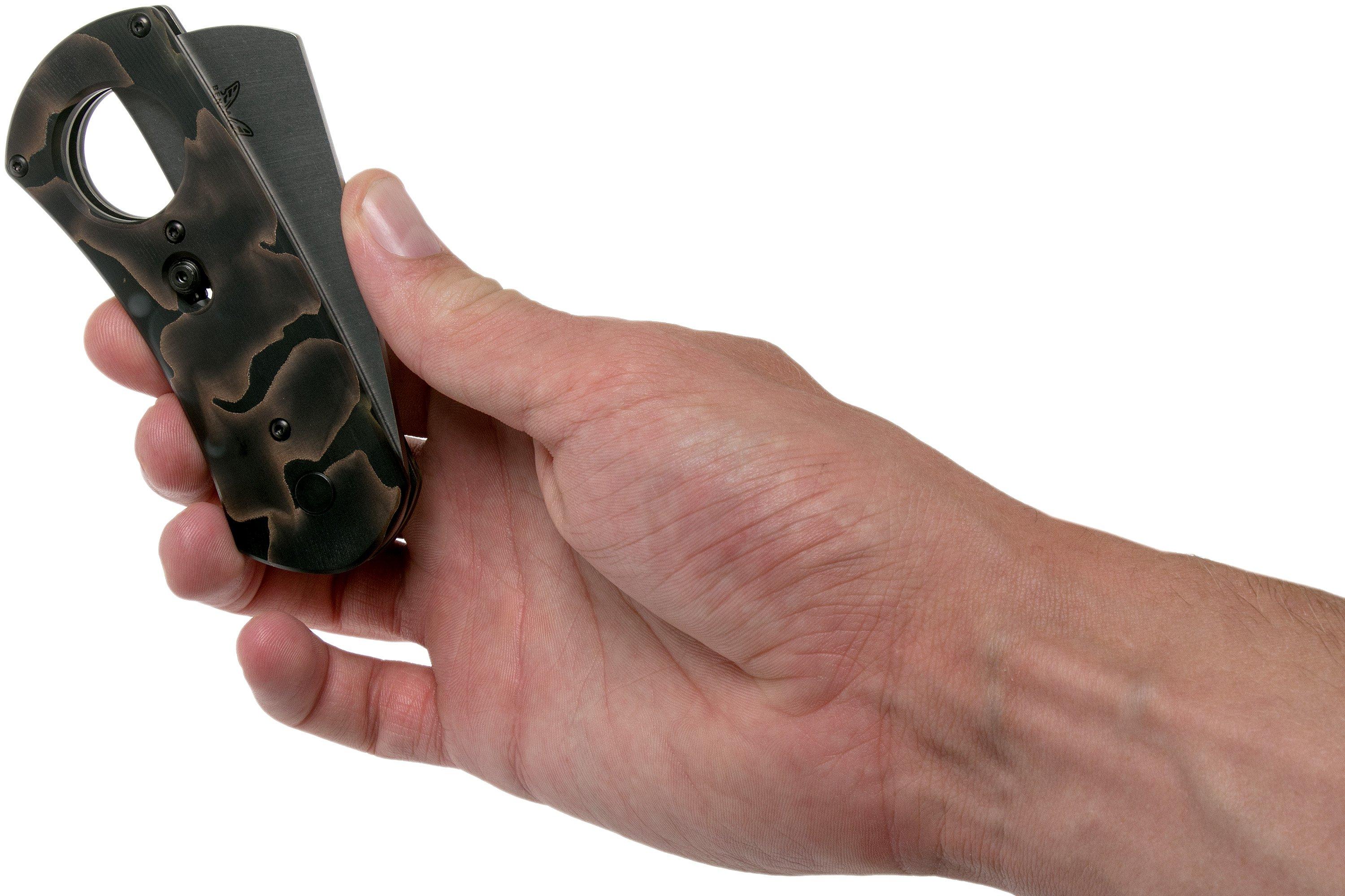 Benchmade Cigar Cutter 1500191 CPM S90V Gold Class, cortador de