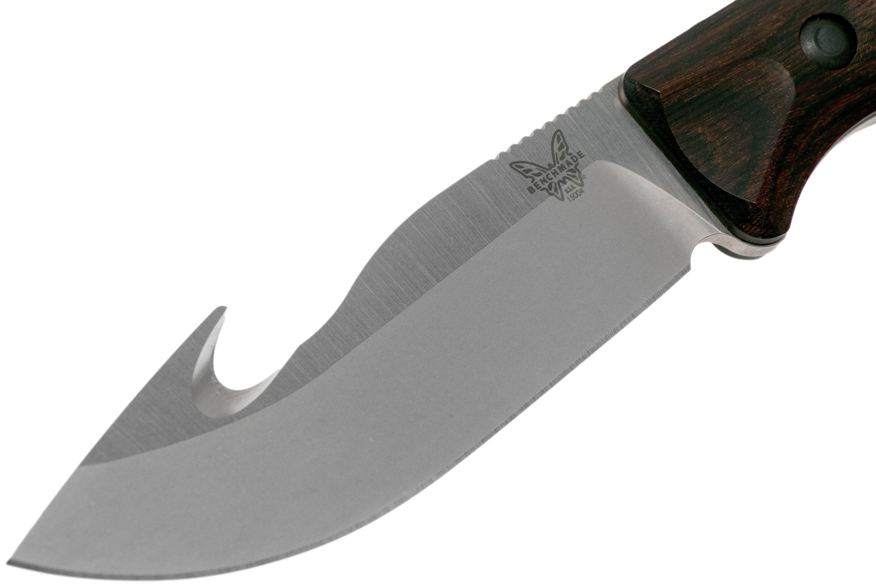 Benchmade Saddle Mountain Skinner Hook Wood 15004 hunting knife ...