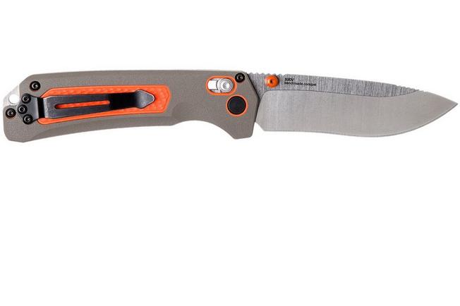 Benchmade Grizzly Ridge 15061 pocket knife, plain edge satin blade ...