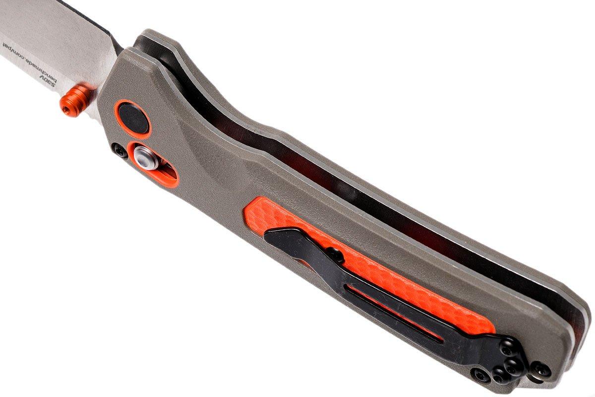 Benchmade Grizzly Ridge 15061 pocket knife, plain edge satin blade