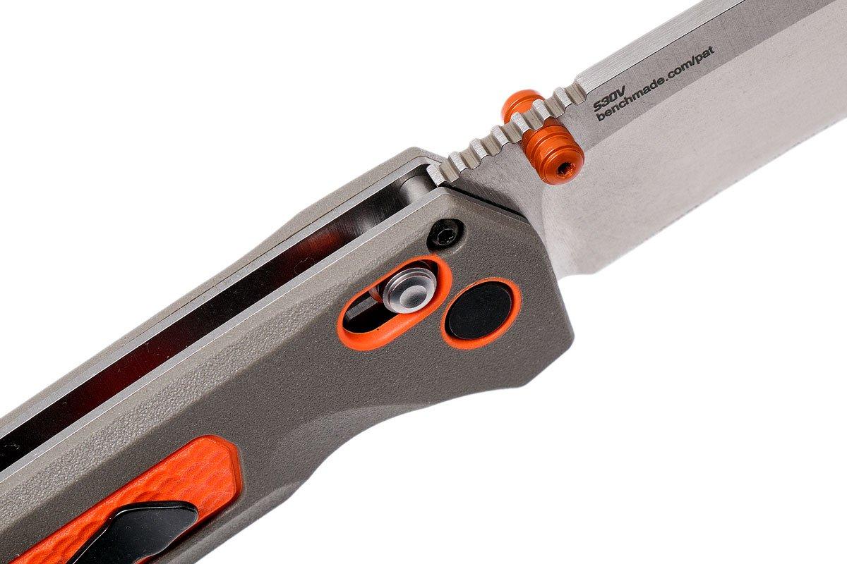 Benchmade Grizzly Ridge 15061 pocket knife, plain edge satin blade