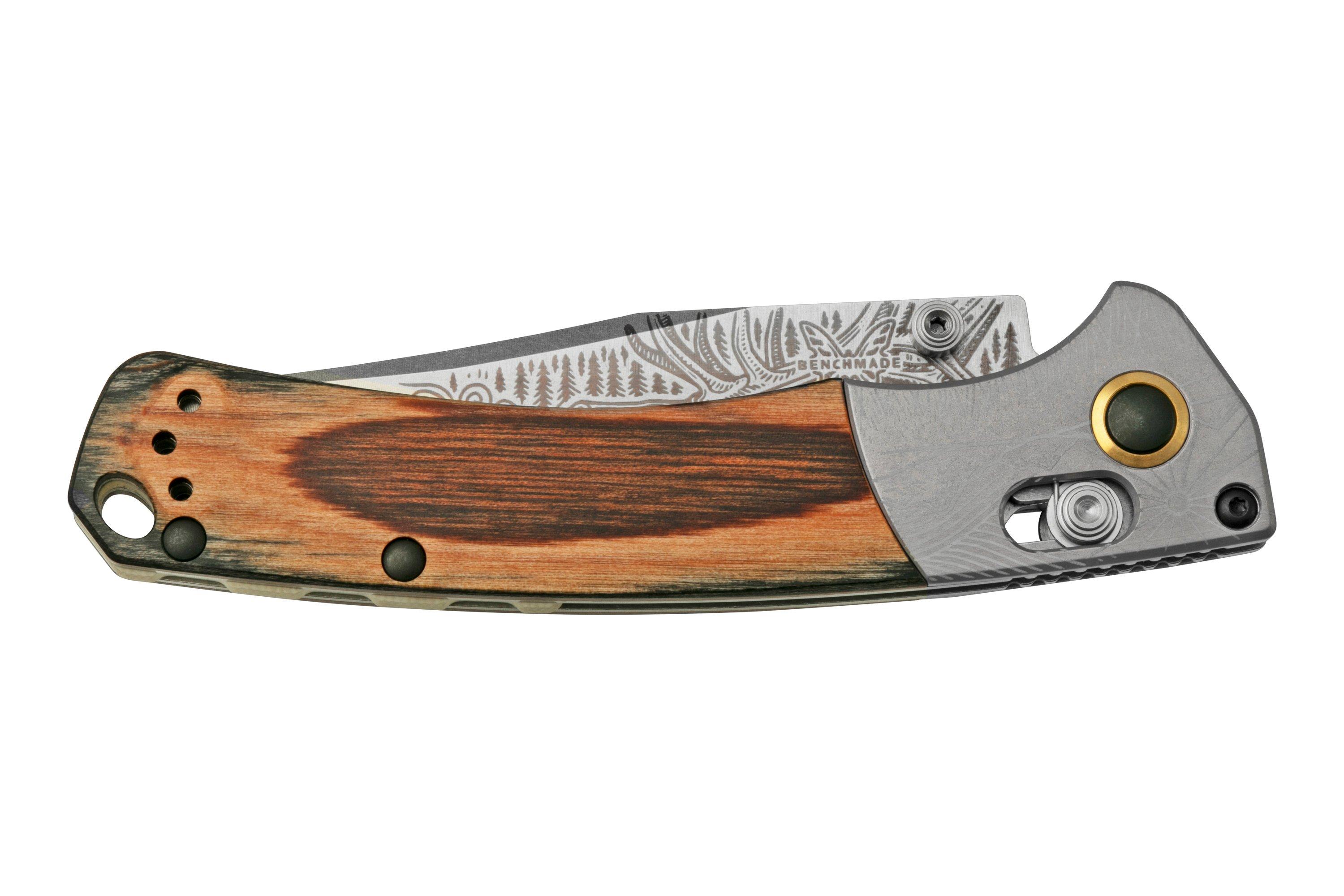 Benchmade Mini Crooked River Bull Elk Limited Edition Artist Series