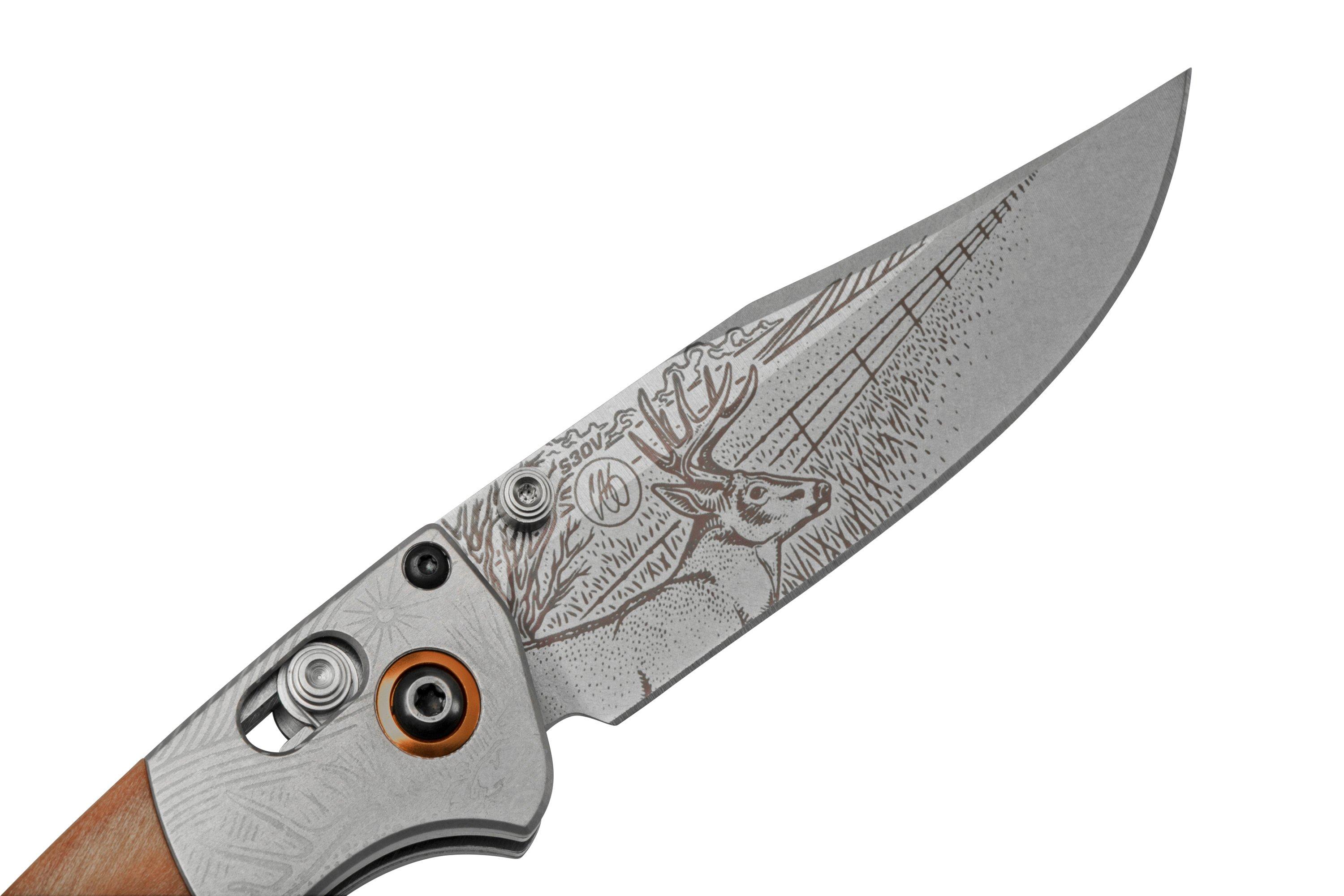 Benchmade Mini Crooked River Whitetail Limited Edition Artist Series ...