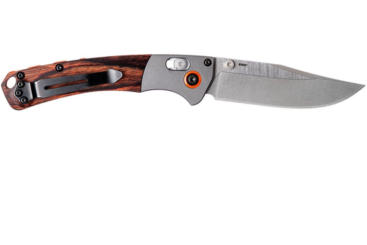 Benchmade Mini Crooked River 15085-2 hunting knife, wood | Advantageously  shopping at Knivesandtools.com