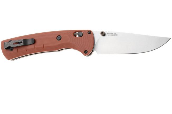 Afbeelding voor Benchmade SlipRidge 15090-01, Stonewashed CPM MagnaCut, Rust Orange G10 zakmes