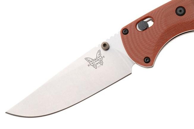 Afbeelding voor Benchmade SlipRidge 15090-01, Stonewashed CPM MagnaCut, Rust Orange G10 zakmes