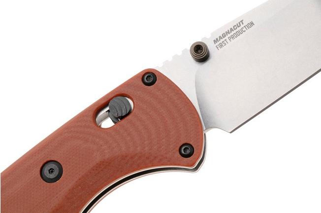 Afbeelding voor Benchmade SlipRidge 15090-01, Stonewashed CPM MagnaCut, Rust Orange G10 zakmes