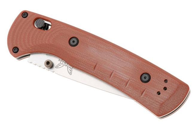 Afbeelding voor Benchmade SlipRidge 15090-01, Stonewashed CPM MagnaCut, Rust Orange G10 zakmes
