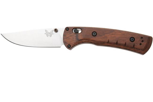 Afbeelding voor Benchmade SlipRidge 15090, Stonewashed CPM MagnaCut, Stabilized Wood zakmes
