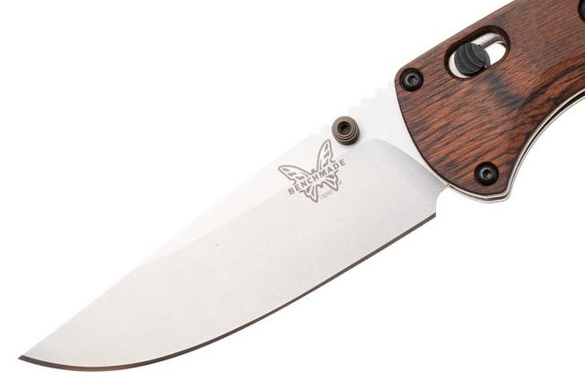 Afbeelding voor Benchmade SlipRidge 15090, Stonewashed CPM MagnaCut, Stabilized Wood zakmes
